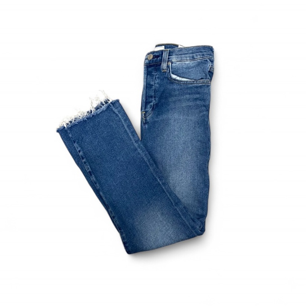 Frank & Eileen Cork Light Blue Denim Jeans Raw hem Ankle Classic Minimalist